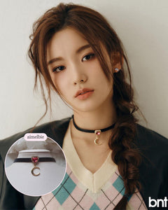 Magic Girl Heart Leather Choker - Rosepink (CSR Sua Necklace)