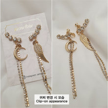 Load image into Gallery viewer, Moon Angel Earrings - Gold