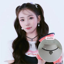 Load image into Gallery viewer, Baby Angel Heart Choker - Silver ver. (Kep1er Youngeun Necklace)