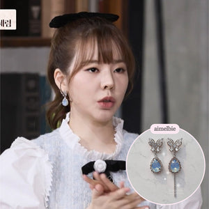 Soft Blue Butterfly Earrings (Girl's Generation Sunny Earrings)