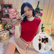 Load image into Gallery viewer, Brown Magic Girl Earrings (Alice Sohee, Alice Yukyung Earrings)