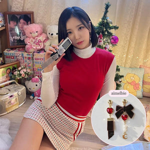 Brown Magic Girl Earrings (Alice Sohee, Alice Yukyung Earrings)