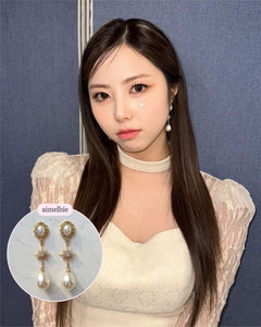 Minerva Earrings - Gold version (IVE Wonyoung, IVE Yujin, fromis_9 Nakyung, Bravegirls Yujeong Earrings)