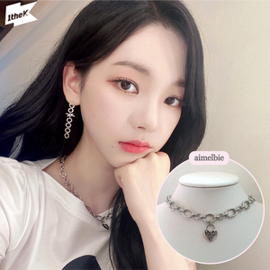 [Aespa Karina, VIVIZ Eunha, Penthouse Han Jihyun, Nevertheless Yanghyeji choker] Heart Lock Choker