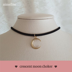 Crescent Moon Choker - Gold ver. [Penthouse 3 Hanjihyun(Joo Suk kyung) Choker]