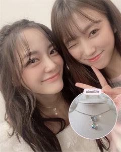 Dreamy Butterfly Semi-Choker Necklace - Rainbow (STAYC Isa, STAYC Seeun, Sejeong Kim, Oh My Girl Jiho Necklace)