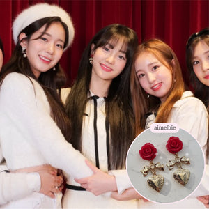 Darling Rose Earrings (G-idle Miyeon, Woo!ah! Nana, STAYC J Earrings)