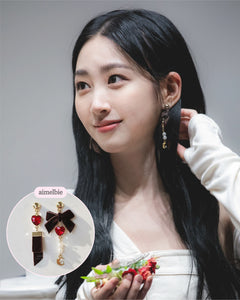 Brown Magic Girl Earrings (Alice Sohee, Alice Yukyung Earrings)