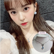 Load image into Gallery viewer, Dreamy Butterfly Semi-Choker Necklace - Light Blue (Oh My Girl Arin, Mamamoo Solar, STAYC Sieun Necklace)