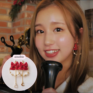 Ribbon Fairy Earrings (Woo!ah! Sora, Kep1er Mashiro, Weeekly Jaehee Earrings)