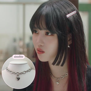 [Aespa Karina, VIVIZ Eunha, Penthouse Han Jihyun, Nevertheless Yanghyeji choker] Heart Lock Choker