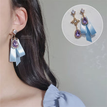 Load image into Gallery viewer, Violet Fantasy Wizard Earrings (Weeekly Monday Earrings)