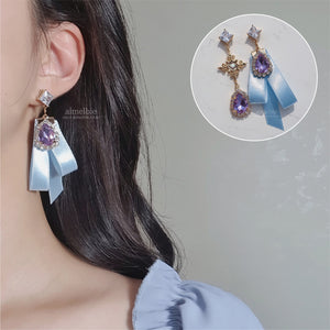 Violet Fantasy Wizard Earrings (Weeekly Monday Earrings)