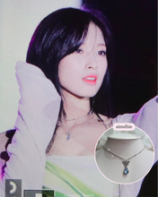 Load image into Gallery viewer, Dreamy Butterfly Semi-Choker Necklace - Light Blue (Oh My Girl Arin, Mamamoo Solar, STAYC Sieun, J Necklace)