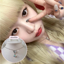 Load image into Gallery viewer, Dreamy Butterfly Semi-Choker Necklace - Rainbow (STAYC Isa, STAYC Seeun, Sejeong Kim, Oh My Girl Jiho Necklace)