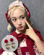 Load image into Gallery viewer, Darling Rose Earrings (G-idle Miyeon, Woo!ah! Nana, STAYC J Earrings)