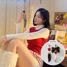 Load image into Gallery viewer, Brown Magic Girl Earrings (Alice Sohee, Alice Yukyung Earrings)