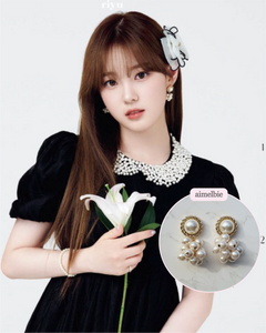 Pearl Bouquet Earrings - Antique ver. (Kep1er Chaehyun Earrings)