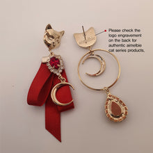 Load image into Gallery viewer, Melbie The Cat Series - Red Wizardry Earrings