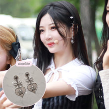 Load image into Gallery viewer, Royal Baby Angel Earrings - Short (Silver) (Kep1er Chaehyun, Yeseo, Xiaoting Earrings)