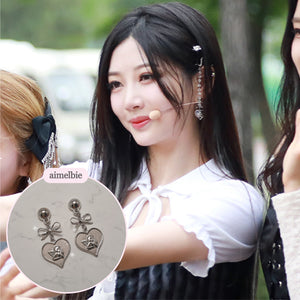 Royal Baby Angel Earrings - Short (Silver) (Kep1er Chaehyun, Yeseo, Xiaoting Earrings)