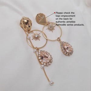 Aphrodite Series - Champagne Pink Starlight Earrings