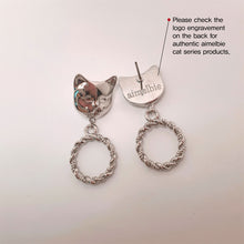 Load image into Gallery viewer, Melbie The Cat Series - Antique Cat Knobs Earrings (Silver ver.)