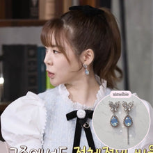 Load image into Gallery viewer, Soft Blue Butterfly Earrings (Girl&#39;s Generation Sunny Earrings)