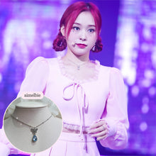 Load image into Gallery viewer, Dreamy Butterfly Semi-Choker Necklace - Light Blue (Oh My Girl Arin, Mamamoo Solar, STAYC Sieun Necklace)