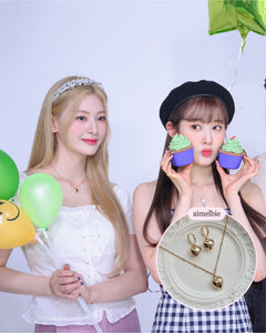 Modern Heart Layered Necklace - Gold (VIVIZ Sinb, Oh My Girl YooA, STAYC Seeun Necklace)