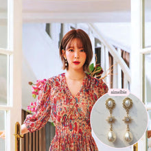 Load image into Gallery viewer, Minerva Earrings - Gold version (IVE Wonyoung, IVE Yujin, fromis_9 Nakyung, Bravegirls Yujeong Earrings)