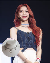 Load image into Gallery viewer, Moon and Star Bold Chain Choker - Silver (Kep1er Xiaoting Necklace)