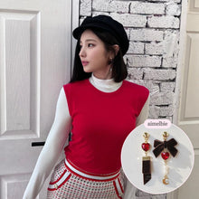 Load image into Gallery viewer, Brown Magic Girl Earrings (Alice Sohee, Alice Yukyung Earrings)