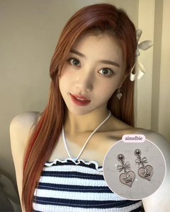Royal Baby Angel Earrings - Short (Silver) (Kep1er Chaehyun, Yeseo, Xiaoting Earrings)
