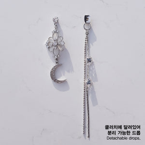 Art Nouveau Moon Earrings (Billlie Tsuki, Park Eunbin, Apink Eunji Earrings)