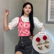 Load image into Gallery viewer, Darling Rose Earrings (G-idle Miyeon, Woo!ah! Nana, STAYC J Earrings)