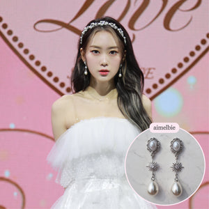 [Kim Sejeong, Oh My Girl Jiho Earrings] Minerva Earrings - Silver version