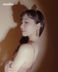 Melbie The Cat Series - Modern Gold Ball Earrings