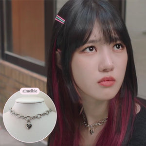 [Aespa Karina, VIVIZ Eunha, Penthouse Han Jihyun, Nevertheless Yanghyeji choker] Heart Lock Choker