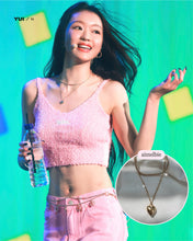 Load image into Gallery viewer, Modern Heart Layered Necklace - Gold (VIVIZ Sinb, Oh My Girl YooA, STAYC Seeun Necklace)