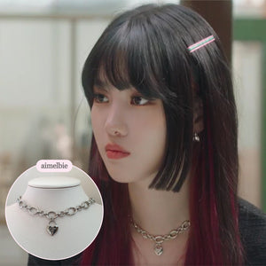 [Aespa Karina, VIVIZ Eunha, Penthouse Han Jihyun, Nevertheless Yanghyeji choker] Heart Lock Choker