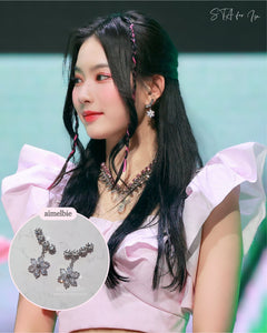 Daisy Wing Earrings - Simple (Silver ver.) (Red Velvet Joy, STAYC Isa, Han Hyojoo Earrings)