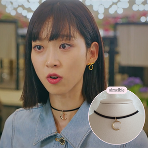 Crescent Moon Choker - Gold ver. [Penthouse 3 Hanjihyun(Joo Suk kyung) Choker]