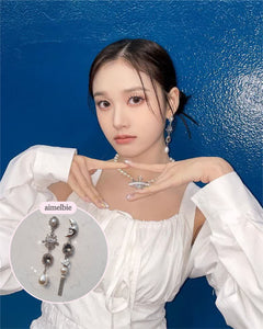 [X:IN Nova, STAYC J, Everglow Sihyeon Earrings] Magical Moon Earrings