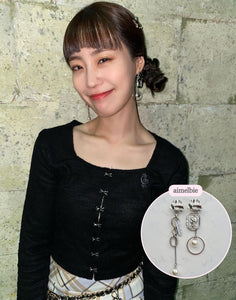 Roman Soldier & Chain Earrings (Lightsum Huiyeon, Kara Heo Youngji Earrings)