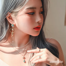 Load image into Gallery viewer, Moon and Starlight Earrings (Nature Sohee Earrings)