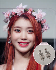 Royal Baby Angel Earrings - Short (Silver) (Kep1er Chaehyun, Yeseo, Xiaoting Earrings)