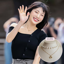 Load image into Gallery viewer, Pretzel Layered Pearl Choker Necklace - Gold ver. (Red Velvet Joy Necklace)