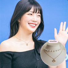Load image into Gallery viewer, Pretzel Layered Pearl Choker Necklace - Gold ver. (Red Velvet Joy Necklace)