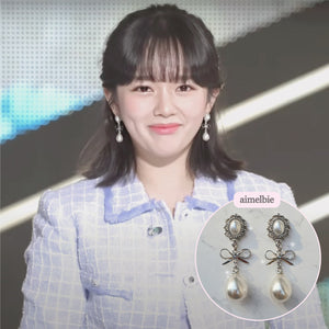 Little Women Earrings - Silver ver. (IVE Yujin, STAYC Seeun, Oh My Girl Hyojung, Jung Ji-So  Earrings)